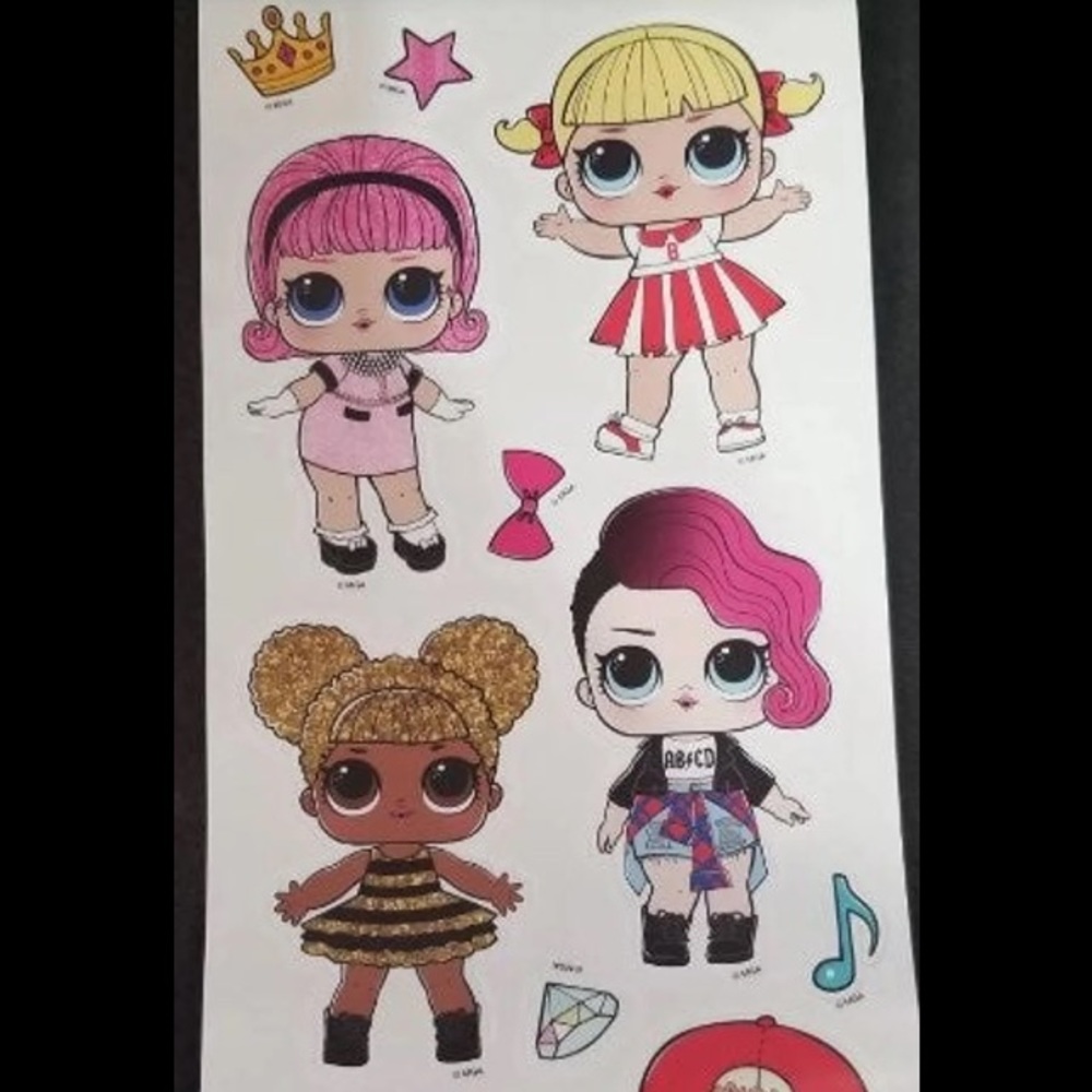 LOL surprise doll wall decal X’2 sheets